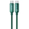 Kabel USB-C - USB-C WEKOME WDC-193 Vanguard Series 100W 1 m Zielony