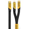 Kabel USB-C - Lightning/USB-C WEKOME WDC-2w1 Mecha Series 65W 1.2 m Żółty