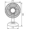 Wentylator VENETO 23GR Szary Rodzaj Wentylator biurkowy