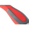 Część uchwytu narzędzia z czerwonym i szarym wykończeniem, o ergonomicznym kształcie. Brak widocznych napisów lub logo.