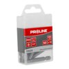Przezroczyste plastikowe opakowanie zawiera zestaw bitów, na którym widnieje czerwono-szara etykieta z białym napisem "PROLINE" oraz informacjami: "PH3", "50 mm", "1/4", "HRC 58±2", "S2", "x10", "10628", a także adres strony "www.proline-tools.pl". Wewnąt