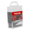 Przezroczyste plastikowe opakowanie zawiera zestaw bitów z widocznymi oznaczeniami: "PROLINE", "PH3", "50 mm", "1/4", "S2", "HRC 58±2", "x 10", "10628" oraz stronę internetową "www.proline-tools.pl". Wewnątrz opakowania widać metalowe bity.