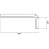 Klucz imbusowy PROLINE 48446 6 mm Rodzaj Klucz sześciokątny