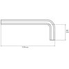 Klucz imbusowy PROLINE 48574 10 mm Materiał Stal chromowo-wanadowa