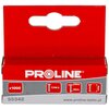 Czerwono-szare opakowanie z napisem "PROLINE" zawiera informacje o produkcie: "x1000", "TYPE E", "2.0mm", "1.2mm", "12mm". Na dole opakowania widnieje numer "55342" oraz adres strony internetowej "www.proline-tools.pl".