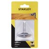 Opakowanie produktu z logo "STANLEY" na żółtym tle, zawierające frez o wymiarach "Ø50mm x 1.5mm" z oznaczeniem "STA66025". W dolnej części opakowania znajduje się ilustracja przedstawiająca zastosowanie frezu.