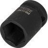 Czarna nasadka udarowa z widocznym napisem "PROLINE" oraz oznaczeniami "18-920" i "20mm CR-MO". Produkt ma solidną, metalową konstrukcję z sześciokątnym otworem na jednym końcu.