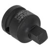 Czarna redukcja z widocznym napisem "PROLINE ZR18481 CR-MO (F)X3/8"(M)" na cylindrycznej powierzchni. Produkt ma kwadratowy trzpień i gładką, matową powierzchnię.