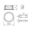 Oprawa sufitowa punktowa KANLUX TIBERI PRO 40W-940-B Czarny Zasilanie Sieciowe