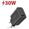 Ładowarka sieciowa TECH-PROTECT C30W PD30W/QC3.0 Czarny Rodzaj złącza USB - 1 szt.