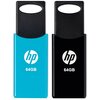 Pendrive HP HPFD212 64GB, USB 2.0, Odczyt 14 Mb/s, Zapis 4 Mb/s (2 szt.) Maksymalna prędkość zapisu [Mb/s] 4