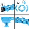 Hula hop HMS HHW01 Niebieski + Pas BR163 Materiał ABS