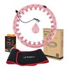 Hula hop HMS HHW02 Jasnoróżowy + pas wyszczuplający BR163 Czarny Obciążenie Tak