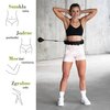 Hula hop HMS Plus Size HHW12 Czarny + pas wyszczuplający BR163 Czarny Wypustki Tak