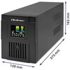 Zasilacz UPS QOLTEC Monolith 53771 2000VA 1200W Napięcie wejściowe (zakres) 140 - 290