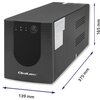 Zasilacz UPS QOLTEC Monolith 53777 2000VA 1200W Moc pozorna [VA] 2000