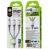 Kabel USB - Lightning/USB-C/Micro USB WEKOME WDC-170 Raython Series PD 1.2 m Srebrny Rodzaj Kabel