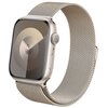 Pasek CRONG Milano Steel do Apple Watch (38/40/41/42mm) Szampański Materiał Stal nierdzewna
