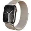 Pasek CRONG Milano Steel do Apple Watch (38/40/41/42mm) Szampański Kolor Beżowy