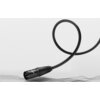 Czarny kabel z wtykami XLR, jeden męski i jeden żeński, o długości 1 metra, widoczny na tle o neutralnym kolorze. Na wtyku znajduje się logo "UGREEN".