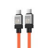 Kabel Typ-C - USB Typ-C BASEUS CoolPlay 100W 1 m Pomarańczowy Gwarancja 12 miesięcy