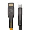 Kabel Micro USB - Micro USB HAMMER 1.2m Czarno-pomarańczowy Typ Micro USB - Micro USB