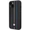 Etui BMW Leather Stamp Blue Line do Apple iPhone 14 Czarny Seria telefonu iPhone