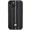 Etui BMW Leather Stamp Blue Line do Apple iPhone 14 Czarny Model telefonu iPhone 14
