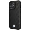 Etui BMW Leather Diamond do Apple iPhone 14 Pro Czarny Seria telefonu iPhone