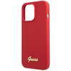 Etui GUESS Silicone Script Gold Vintage Logo do Apple iPhone 13 Pro Max Czerwony Typ Etui nakładka