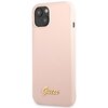 Etui GUESS Silicone Script Gold Vintage Logo do Apple iPhone 13 Jasnoróżowy Seria telefonu iPhone