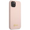 Etui GUESS Silicone Script Gold Vintage Logo do Apple iPhone 13 Jasnoróżowy Kompatybilność Apple iPhone 13