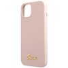 Etui GUESS Silicone Script Gold Vintage Logo do Apple iPhone 13 Jasnoróżowy Typ Etui nakładka