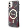 Etui GUESS Flower MagSafe do Apple iPhone 11/Xr Zielony Seria telefonu iPhone