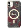 Etui GUESS Flower MagSafe do Apple iPhone 11/Xr Zielony Model telefonu iPhone 11