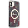 Etui GUESS Flower MagSafe do Apple iPhone 11/Xr Zielony Model telefonu iPhone Xr