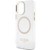 Etui GUESS Metal Outline MagSafe do Apple iPhone 12/12 Pro Przezroczysto-złoty Kompatybilność Apple iPhone 12 Pro