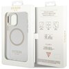 Etui GUESS Metal Outline MagSafe do Apple iPhone 12/12 Pro Przezroczysto-złoty Marka telefonu Apple
