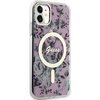 Etui GUESS Flower MagSafe do Apple iPhone 11/Xr Różowy Model telefonu iPhone Xr