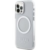 Etui GUESS Metal Outline do Apple iPhone 12/12 Pro Srebrny Seria telefonu iPhone