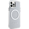 Etui GUESS Metal Outline do Apple iPhone 12/12 Pro Srebrny Model telefonu iPhone 12 Pro