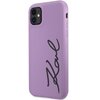 Etui KARL LAGERFELD Silicone Signature do Apple iPhone 11/Xr Purpurowy Seria telefonu iPhone
