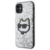 Etui KARL LAGERFELD Glitter Choupette Patch do Apple iPhone 11/Xr Srebrny Seria telefonu iPhone
