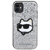 Etui KARL LAGERFELD Glitter Choupette Patch do Apple iPhone 11/Xr Srebrny Model telefonu iPhone 11