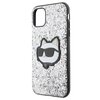 Etui KARL LAGERFELD Glitter Choupette Patch do Apple iPhone 11/Xr Srebrny Kompatybilność Apple iPhone 11 Xr