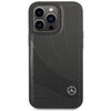 Etui MERCEDES Leather Wave Pattern do Apple iPhone 14 Pro Czarny Model telefonu iPhone 14 Pro