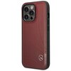 Etui MERCEDES Leather Wave Pattern do Apple iPhone 14 Pro Czerwony Seria telefonu iPhone