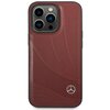 Etui MERCEDES Leather Wave Pattern do Apple iPhone 14 Pro Czerwony Model telefonu iPhone 14 Pro