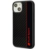 Etui AUDI Carbon Fiber Stripe do Apple iPhone 14 Czarny