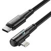 Kabel USB-C - Lightning TECH-PROTECT UltraBoost L 20W 1 m Szary Rodzaj Kabel kątowy